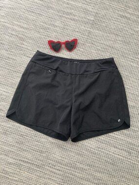 Hang Ten Boy Cut Black Swim Bottom Large